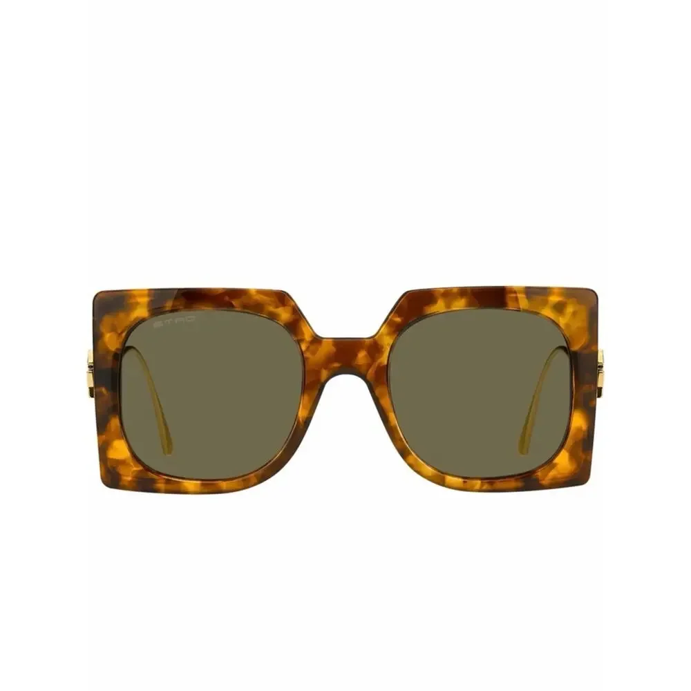New! Etro ETRO0026/S EPZQT Elegant Havana Square Sunglasses, Authentic